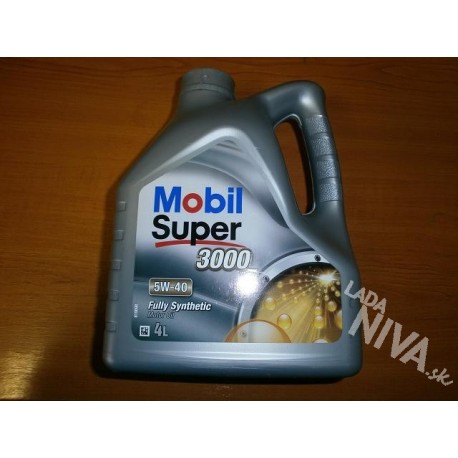 Syntetický olej Mobil super 3000 5W40 4L